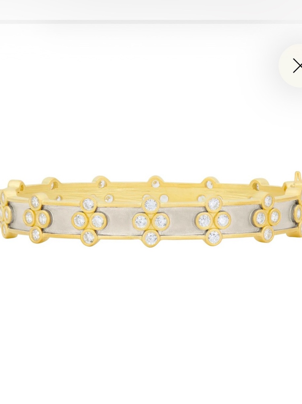 Freida ROTHMAN Clover Hinge Station Bangle Authentic